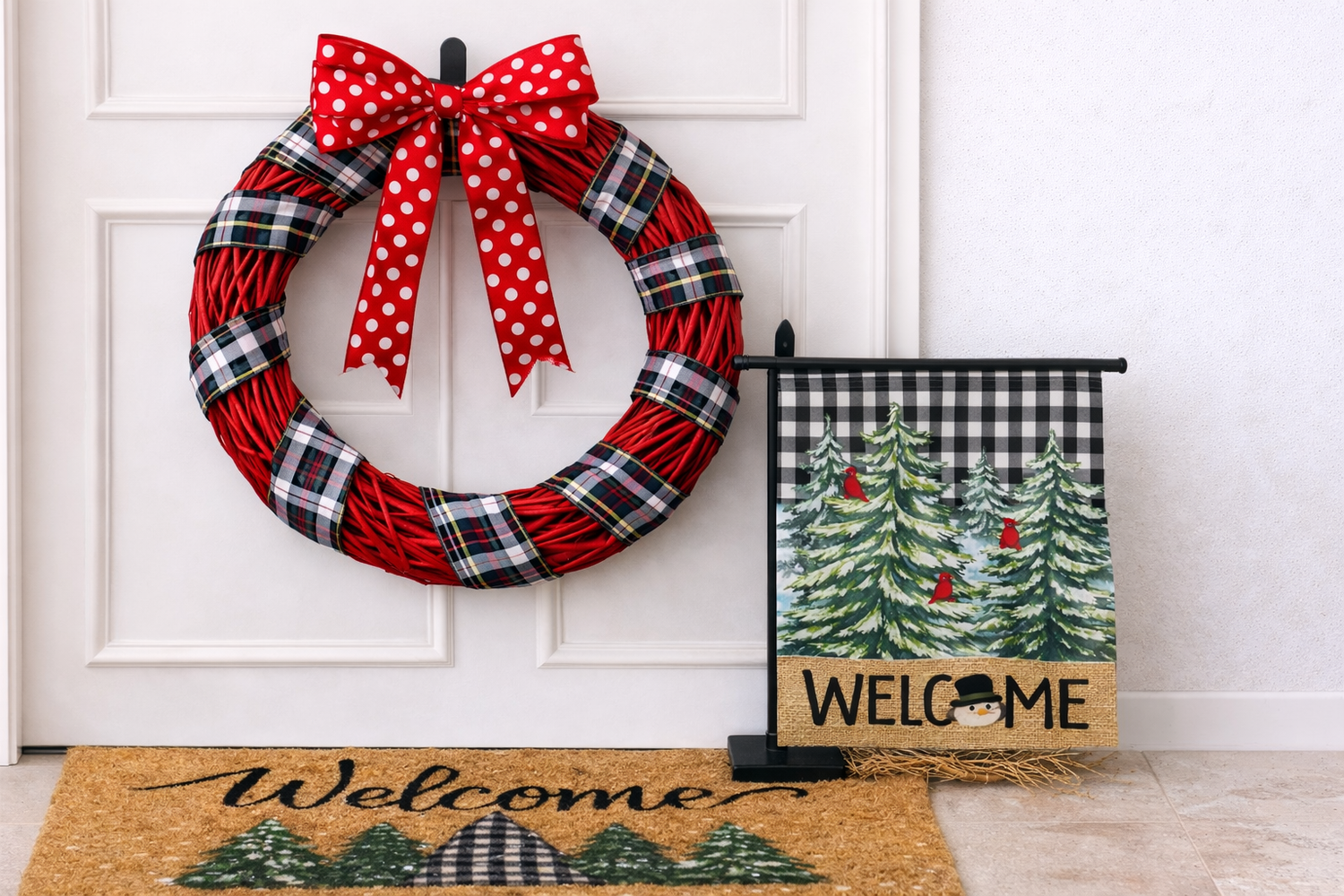 Winter Door Décor Set
