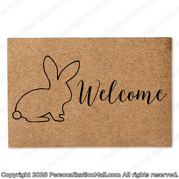 Seasonal Door Mat - Spring Bunny