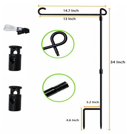 Garden Flag Stand for Door Decor Kit flag