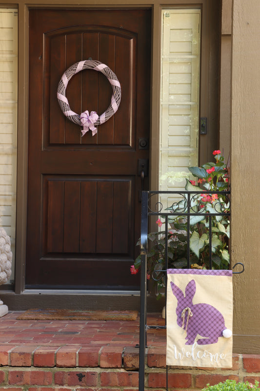Spring bunny door decor set