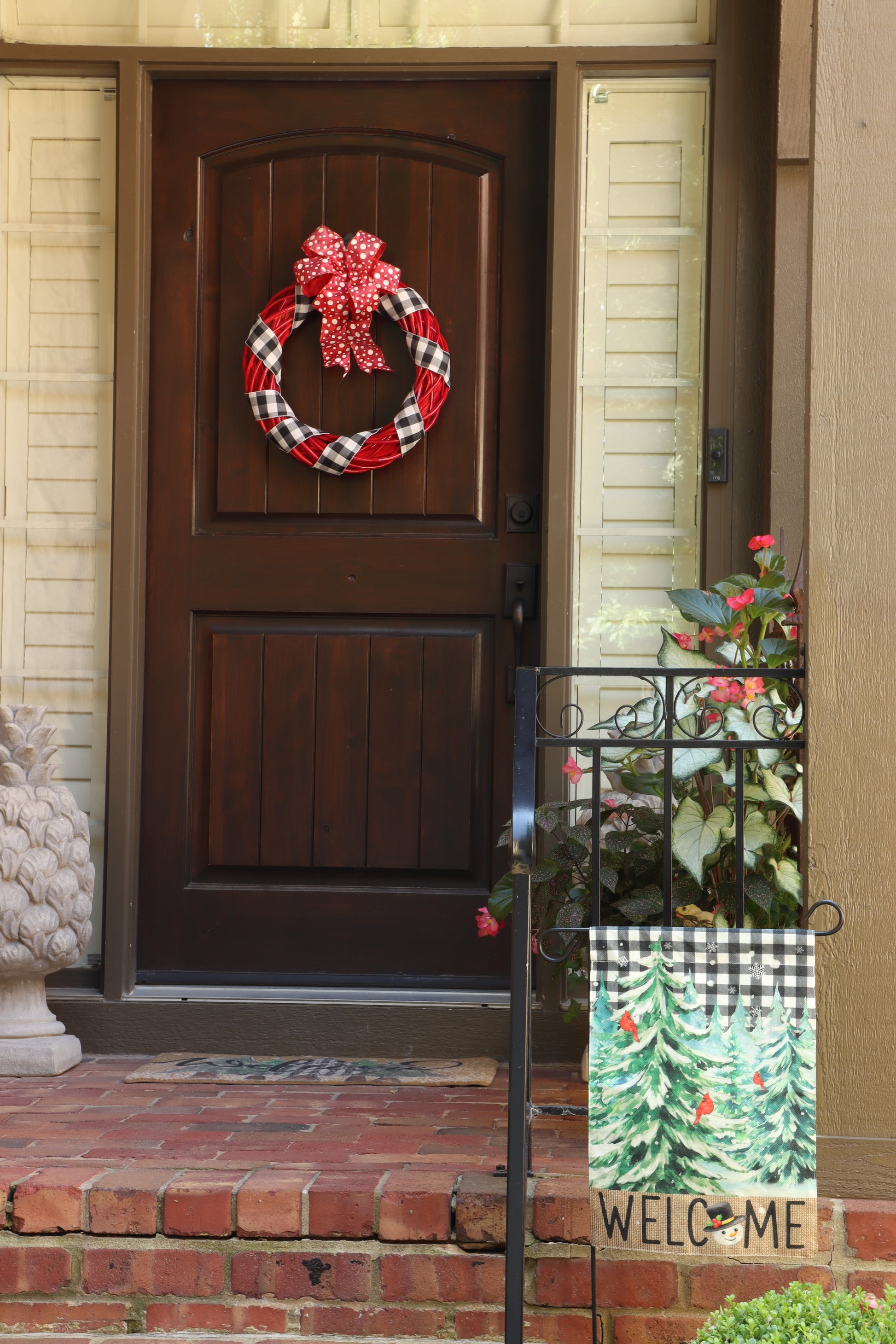 Winter welcome door decor set