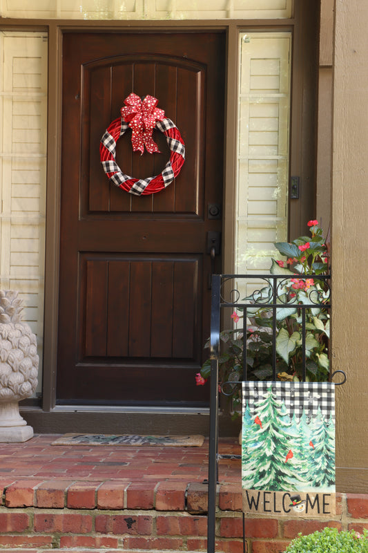 Winter welcome door decor set