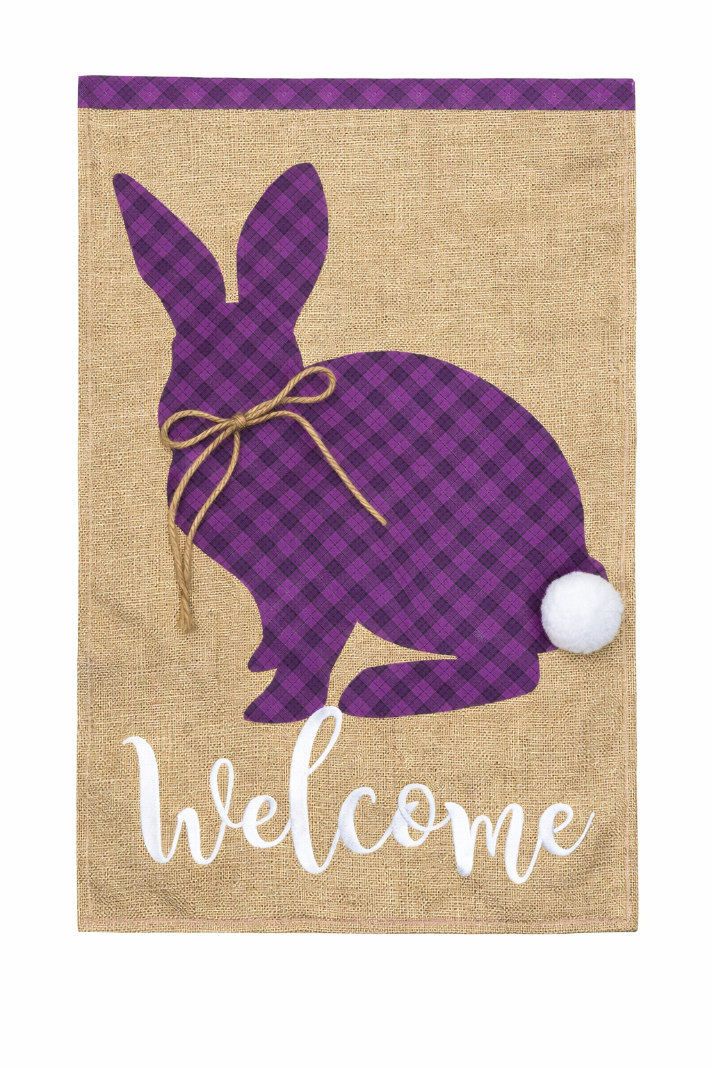 Seasonal Garden Flag - Spring Bunny