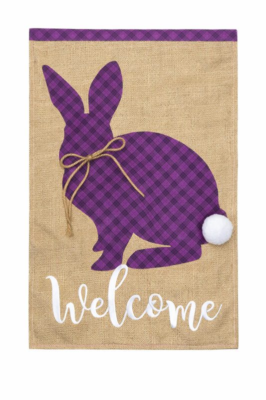 Seasonal Garden Flag - Spring Bunny
